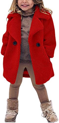 Плюшевое Дълго Палто от изкуствена Кожа За малки Момичета, Детски Зимни Руното Яке, Топла Горна дреха