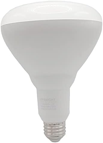 Led лампа Viribright BR40, 15 W = 100 Вата мощност, с регулируема яркост, 2700 Към топлия бял цвят, 1350 LM, цокъл E26,