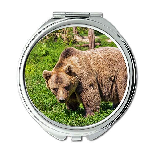 Огледало, огледало за грим, домашен любимец мечка-звяр, карманное огледало, джобно огледало