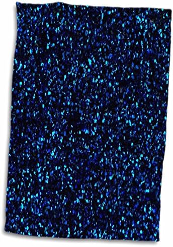 3dRose Florene - Дизайнерски текстура III - Разпечатки от тъмно-сини пайети - Кърпи (twl-194761-3)