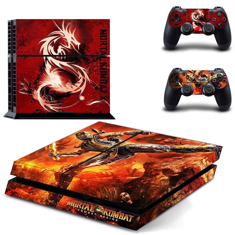 За PS4 PRO - Игра Ninja Mortal Best War Kombat X Стикер на кожата PS4 или PS5 За конзолата PlayStation 4 или 5 и контролери