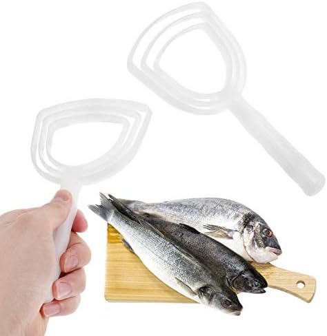 YARDWE Ръчни Инструменти Белачка за зеленчуци 4 бр., Средство За премахване на люспи от риба, Пластмасови Риби, Везни,