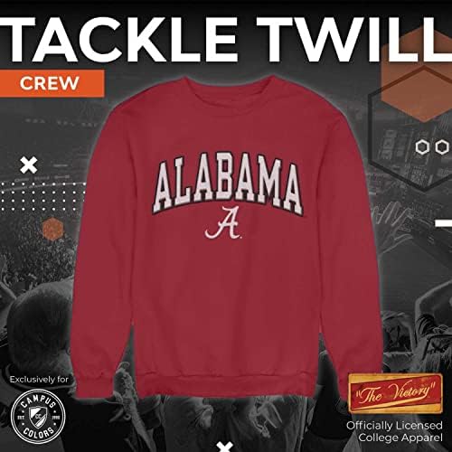 Hoody Campus Colors Collegiate Adult Tackle Кепър Crewneck Sweatshirt, Официално Лицензиран Пуловер Унисекс за мъже и