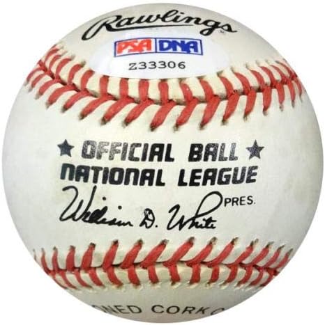 Хауи Шулц С Автограф от Официалния представител на NL Baseball Brooklyn Dodgers PSA /DNA Z33306 - Бейзболни топки с