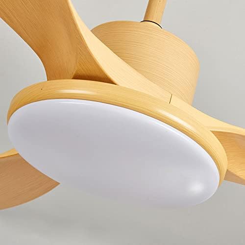 ACLBLK LED Вентилатор на Тавана в Скандинавски стил за Хранене, Лампа, Съвременната Простота, Вентилатор на ABS-каучук,