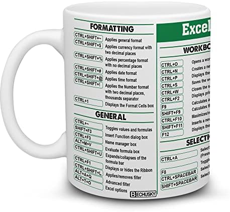 Подарък Счетоводител BECHUSKY За жени и Мъже, Чаша Excel във вид на Благодарственного подарък Халба за бърз достъп към група Excel, Чаша за измама листа Excel, Чаша За Студенти-?