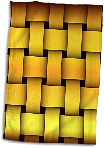 Кърпи 3dRose Florene с Геометричен модел, Вытканные злато (twl-52425-1)