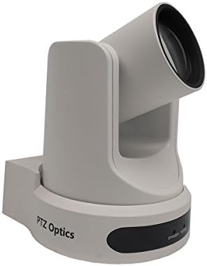 PTZOptics Live Streaming Cameras - PTZ камера 1080P за помещения с SDI, HDMI и IP на горивото + PoE (12X-SDI, сив)