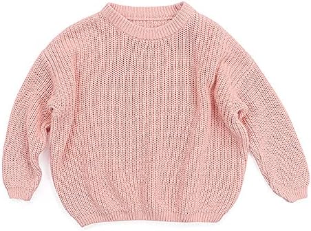 chengchuang / Вязаный Пуловер за Малки Момичета И Момчета, Блуза, Топъл Пуловер с кръгло деколте, Hoody, Блузи с дълги