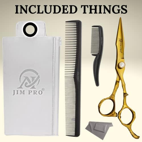 ДЖИМ PRO Фризьорски ножици с професионално качество 440C-Ножица за подстригване на коса, Професионални Японски Фризьорски