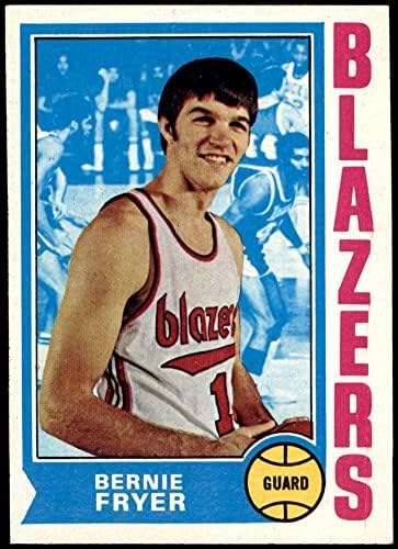 1974 Topps 3 Бърни Fryer Портланд Трейл Блейзърс (Баскетболно карта) в Ню Йорк Трейл Блейзърс УБЮ