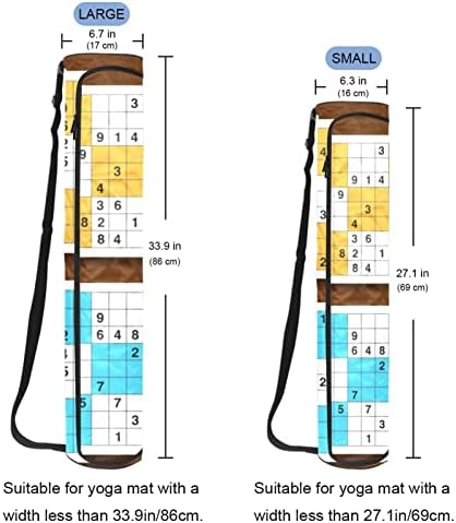 Судоку Игра Подложка За Йога Чанта-Переноска с пагон килимче За Йога Чанта Спортна Чанта Плажна Чанта