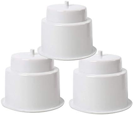 DasMarine (Комплект от 10 Бели вградени пластмасови чаши за напитки с чашка за изпускателя за лодки, Камион, Кола и още