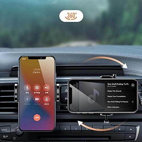 Кола за телефон, отдушник За мобилен телефон Определяне на 360 Ъгъл на виждане Поставка за телефон е Съвместим с мобилни