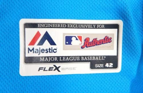 Маями Марлинз Стийл 38 Излиза в игра Синя Риза 42 DP22280 - Използваните в играта тениски MLB