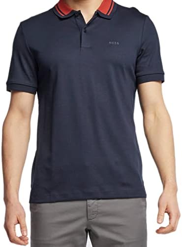 Мъжка Риза С Къси Ръкави Hugo Boss Phillipson 95_99 От Памук Pique Slim Fit