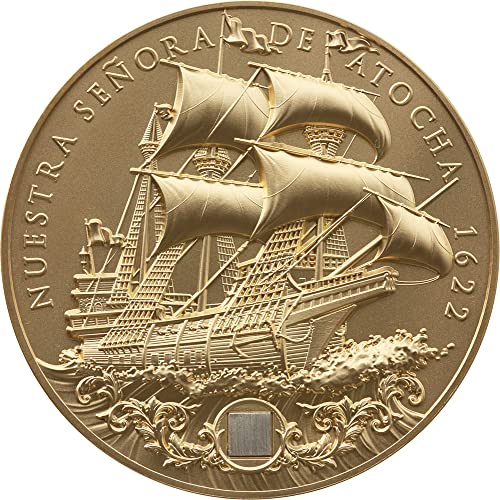 2022 DE Модерна Възпоменателна Монета PowerCoin Nuestra Senora De Atocha Позлатена Сребърна Монета с тегло 2 Грама 5