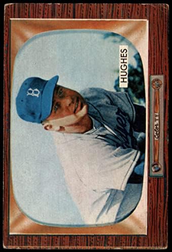 1955 Боуман 156 Джим Хюз Бруклин Доджърс (Бейзбол карта) VG Dodgers