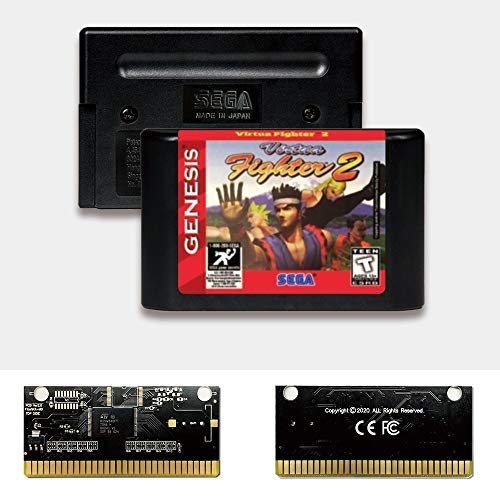 Aditi Virtua Fighter 2 - САЩ Лейбъл Flashkit MD Безэлектродная златна Печатна платка за игралната конзола Sega Genesis