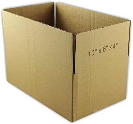 25 Опаковки, Кашони от велпапе EcoSwift 10x6x4 Пощенски Движещи се Кутии за доставка на кашони 10 x 6 x 4 инча