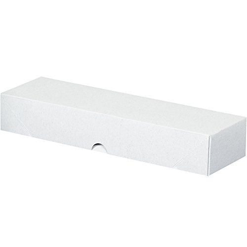Кутии за канцеларски материали Aviditi, състоящ се от две части, 12 x 3 1/2 x 2, Бели, опаковка от 200 броя, за канцеларски материали и визитки