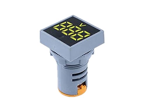 GEAD 22 мм Мини Цифров Волтметър Квадратен ac 20-500 В Волта Тестер за напрежение на електромера Led Лампи Дисплей (Цвят: