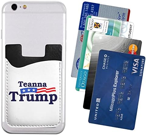 Калъф за мобилен телефон с логото на Тръмп 2024 Отзад, Еластичен ръкав, джоб за карти, Слот за карти, Подходящ за всички мобилни телефони, повечето смартфони