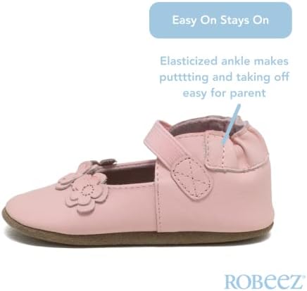 Robeez/Обувки за новородени момиченца и Унисекс с мека подметка, Устойчива на хлъзгане, за яслите, Чехли за баня за Бебета и малки деца, 0-24 месеца