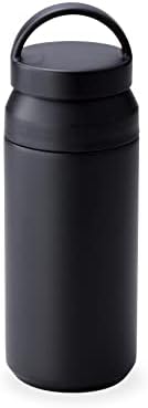 Бутилка за вода Dolce Duo SB-1694 с дръжка под формата на чаши, 11,8 течни унции (340 мл), С вакуумна изолация за запазване на топлината и студа, Вакуумни бутилка от неръждаема с?