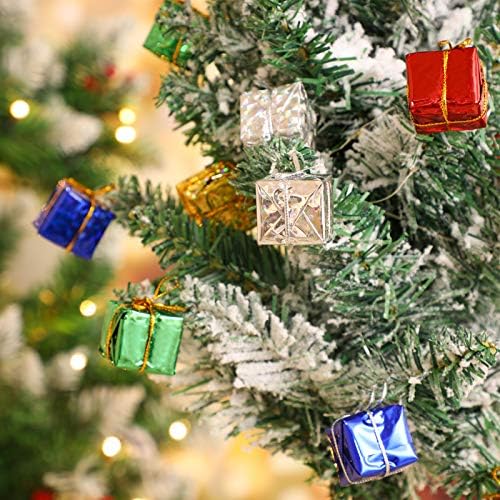 ABOOFAN 24шт Коледна Елха Малки Подаръчни Кутии, Висящи Бижута Мини-Пакетиран Подаръчни Сувенири за Коледно парти