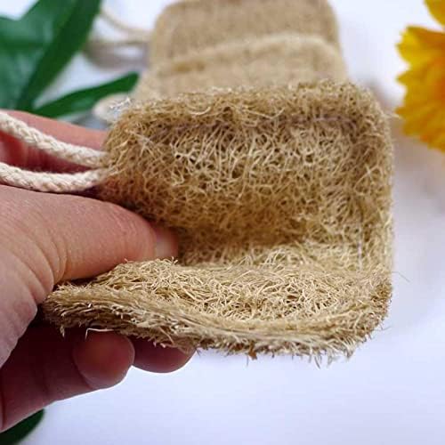 NarcNton (3 броя) Двустранен салфетка от гъба, мека кърпа от гъба, кърпа от гъба, Кърпа от естествени растителни листенца