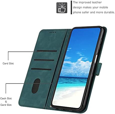 Чанта-портфейл IVY A71 5G, [Smile Love] [флип-надолу поставка] [презрамка с каишка] [Изкуствена кожа] - Чанта-портфейл за Samsung Galaxy A71 5G - Зелен