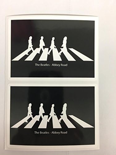 2 Стикер с надпис Бийтълс Abbey Road