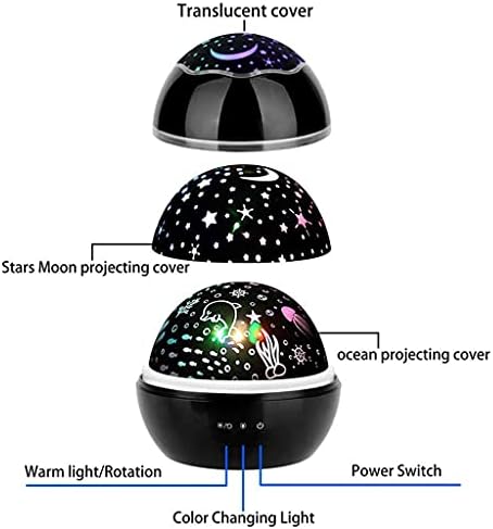 DNATS Детски лека нощ Проектор Звездното Небе Star Master Въртящи лека нощ Коледен Лампа USB Проекция на Децата Спят,