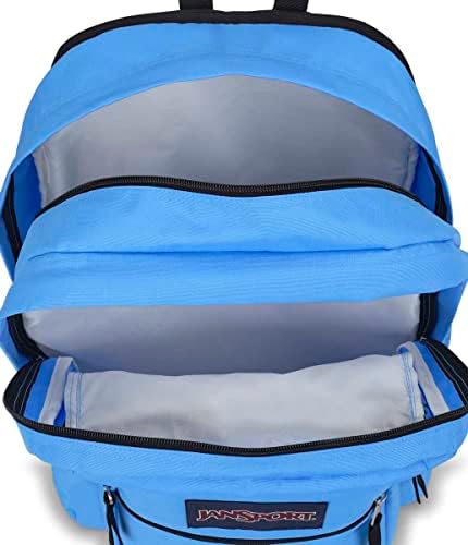 Голяма ученическа раница JanSport - Училищна чанта за книги, за пътуване или работа с 15-Инчов отделение за лаптоп, Син