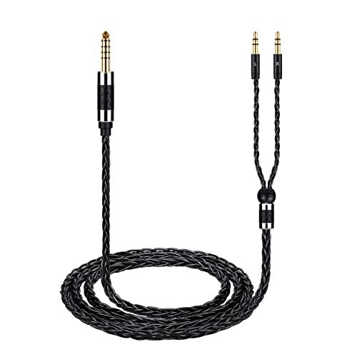 Подмяна на балансного кабел weishan за слушалки Hifiman Sundara, HE4XX, HE400SE, тел 3,5 мм-4,4, който е Съвместим с