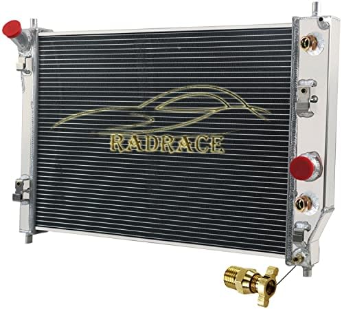 RadRace 3-Вграден Алуминиев Радиатор за 2005-2013 Chevy Corvette SSR V8 2006 2007 2008 2009 2010 2011 2012 Радиатори