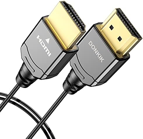 Сертифициран DONKIK 8K Високата HDMI 2.1 Тънък кабел 4,9 фута, 48 gbps, HDMI-кабел 4,9 фута, 8K @ 60Hz 4K @ 120Hz HDR