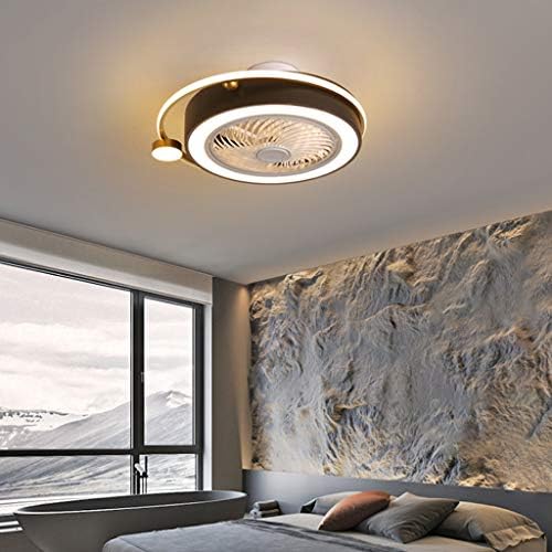 Вентилатор на тавана HIGOH с Подсветка, Дистанционно Управление, Тих Вентилатор на Тавана Творчески Невидим Вентилатор Светлинно Осветление за Всекидневната Спални