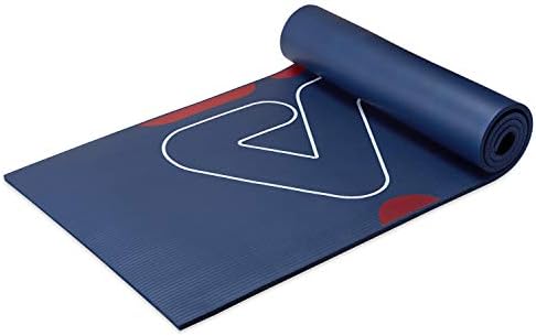 Подложка за упражнения ФИЛА Accessories - Много дебело килимче за йога за фитнес залата на хотела и в салона на полу - Включва каишка за носене на ръка, 72 L x 24 W x 10 мм