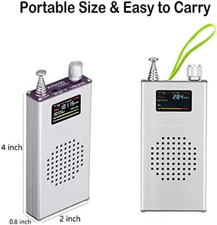 GOOZEEZOO ATS-100 Si4732 Джобно Shortwave радио 150K-108 Mhz 64M-108 Mhz DSP Приемник, FM AM (MW SW) MW SSB Перезаряжаемое