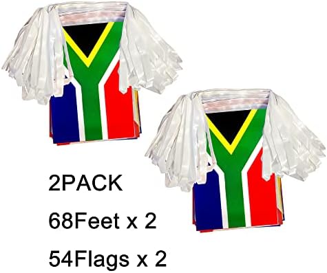 Несравнимо 2 Комплекта 54 Африканските Знамена Африкански Страни, Набор От Рекламни Банери, 130 Фута 108 Знамена