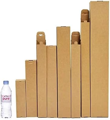 (25 ОПАКОВКИ) HNKZUEE 3,1 x 3,1 x 15,9 Висока Сверхпрочная кутия от велпапе Продълговата форма за опаковка, доставка,