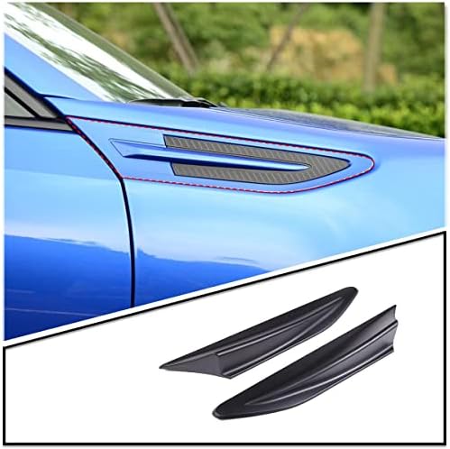 Вентилационна Решетка странично крило CHEAYAR, за Toyota 86 и Subaru BRZ 2012-2020, Стикери крило, Декоративно Отвор за входящия въздух на въздуха, Решетка, Спойлер на ABS (Матово чере