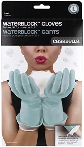 Ръкавици Casabella Aqua Waterblock Premium, сини, големи (1 опаковка)