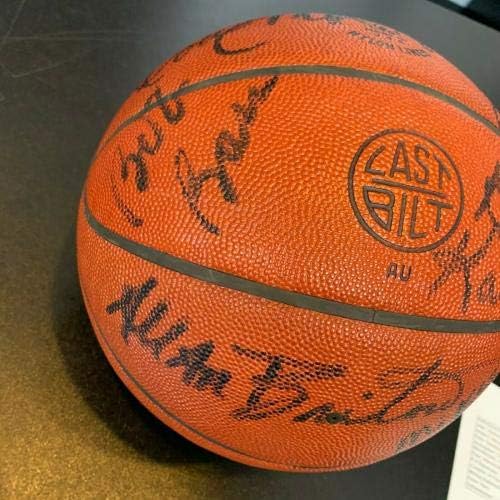 Редки Баскетболни Топки с автограф на екипа на Сан Антонио Спърс 1977-78 г. съобщение, Подписано от Официален баскетбольным