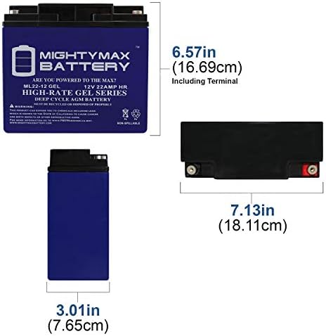 Преносимото Гелевый батерия 12V 22AH за предястие Savova DSR SCUPSJ2212 Jump Starter - 2 опаковки