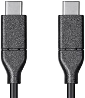 Кабел Monoprice USB и Гръмотевична - 4 метра - Черен | Essentials 2.0 USB-C-USB-C, 5A, 480 Mbit/s, се използва с Samsung