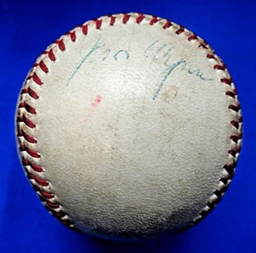Астрос Джим Уин 3 ЧАСА В Една игра, играта Използва Бейзбол С Подпис 1967, Пълно Писмо JSA - играта Използва Бейзболни