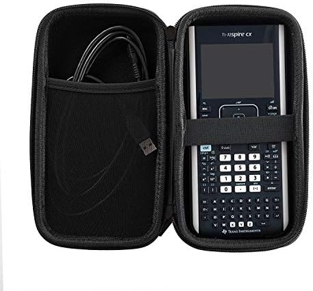 Графичен калкулатор Navitech Red Твърд Калъф с чанта за съхранение, Съвместими с Texas Instruments MultiView TI-34